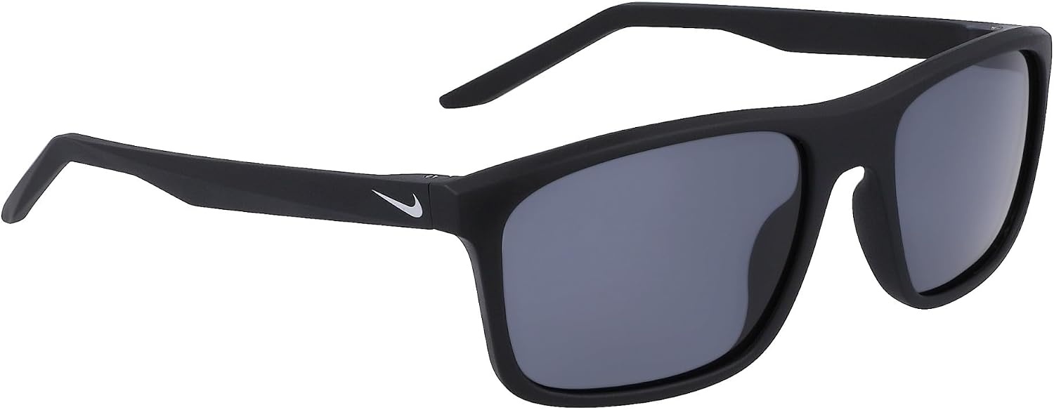 image:imageNike Unisex Fire Polarized Rectangular SunglassesMatte BlackPolar Grey