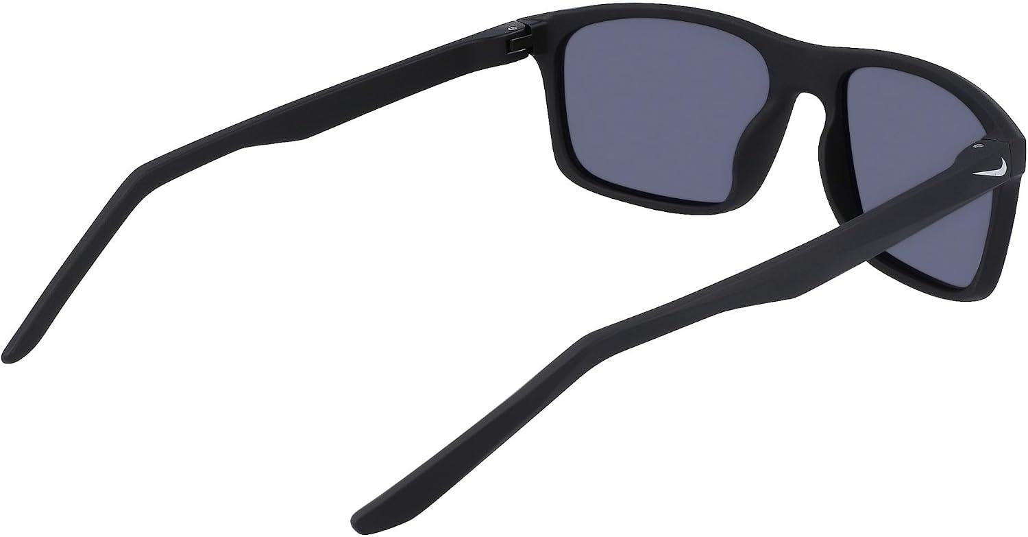 image:imageNike Unisex Fire Polarized Rectangular SunglassesMatte BlackPolar Grey