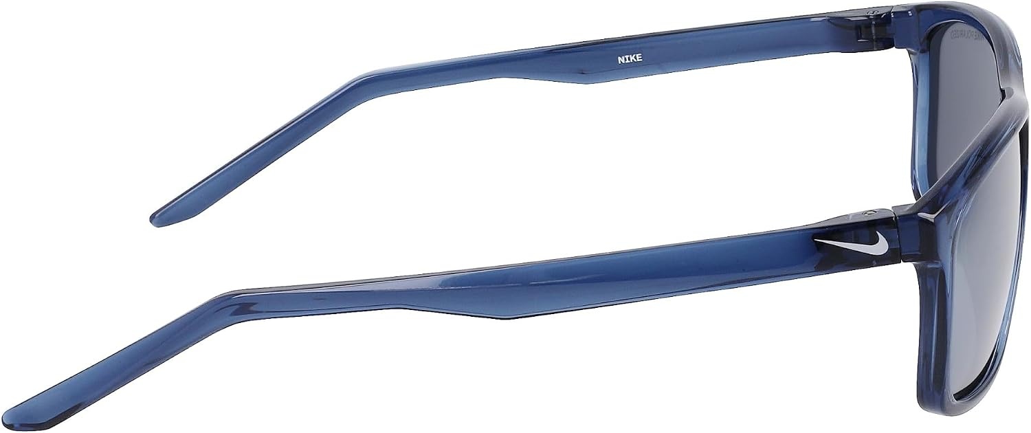 image:imageNike Unisex Fire Polarized Rectangular SunglassesMatte Mystic NavyPolar Silver