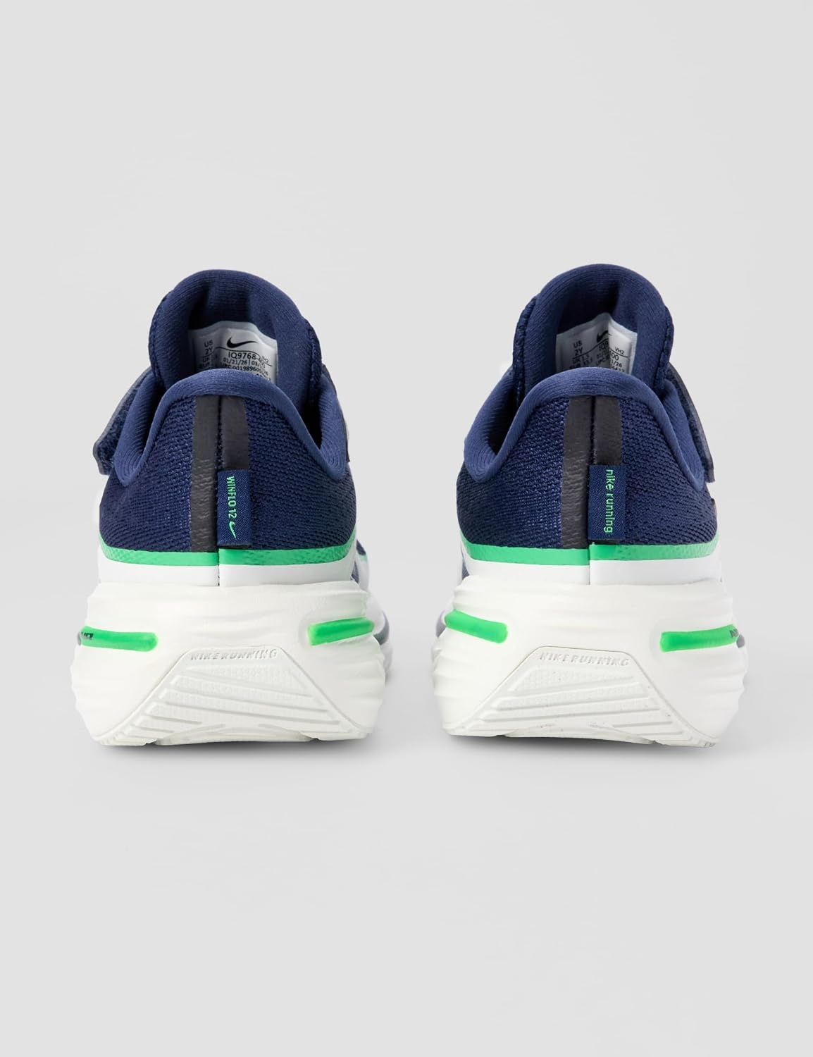 image:imageNike Unisex Kids Winflo 12 Running Shoes Boys and Girls SneakersMidnight NavySummit Whitegreen Spark