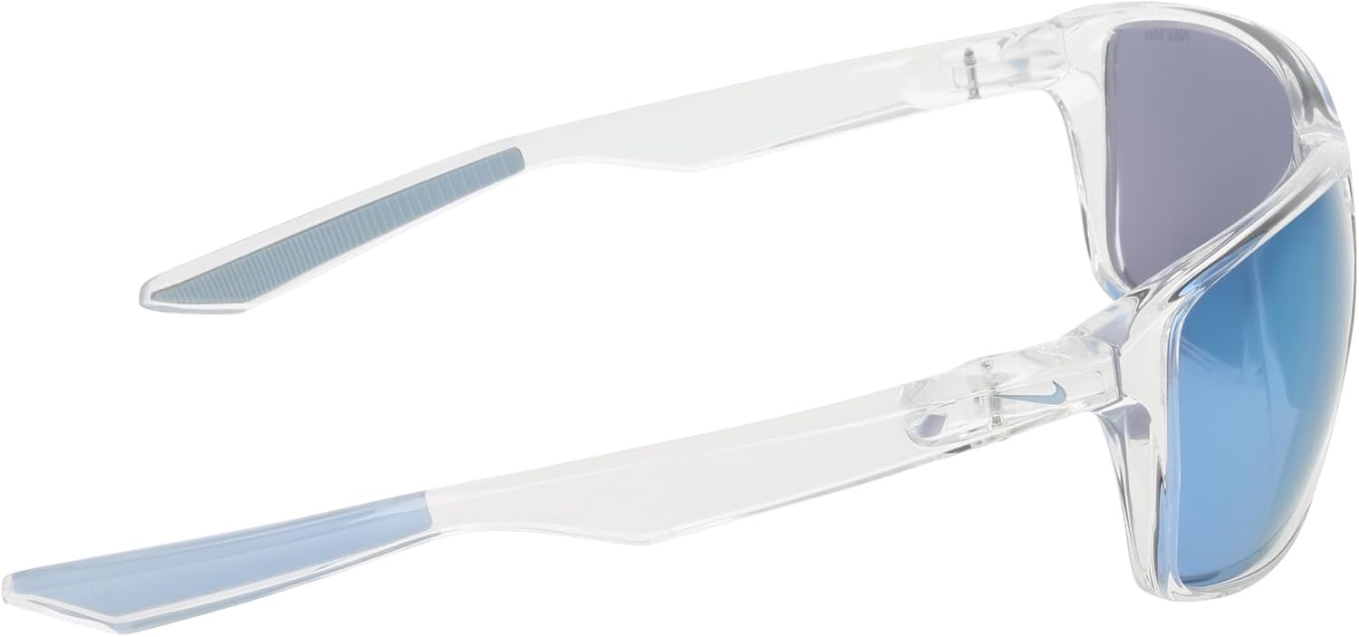 image:imageNike mens Nike Premier Zone Square SunglassesClear Ice Blue Mirror