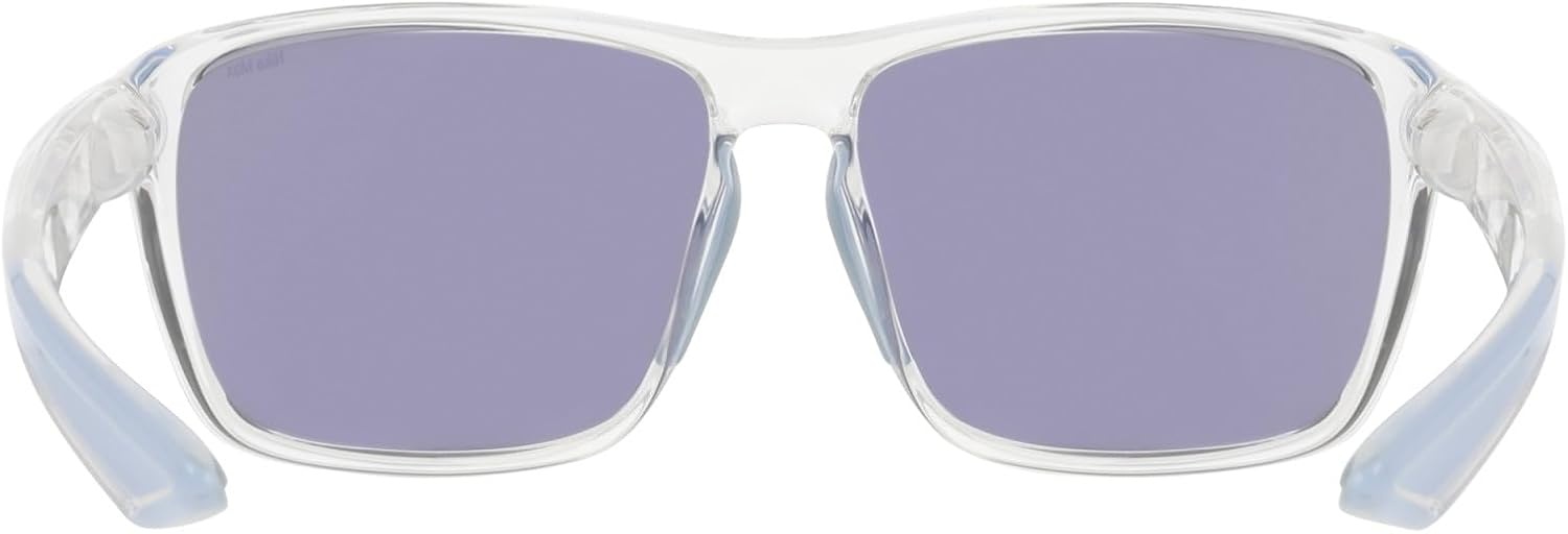 image:imageNike mens Nike Premier Zone Square SunglassesClear Ice Blue Mirror