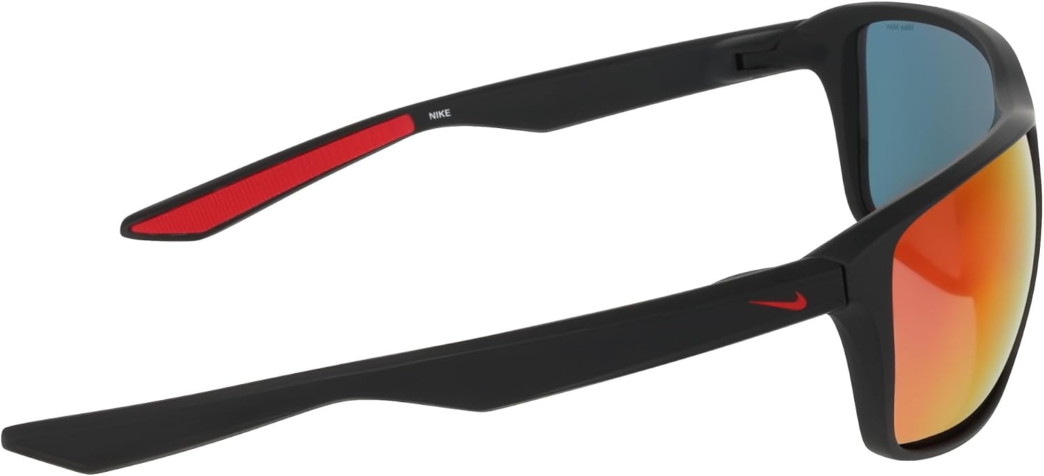 image:imageNike mens Nike Premier Zone Square SunglassesMatte Black Red Mirror