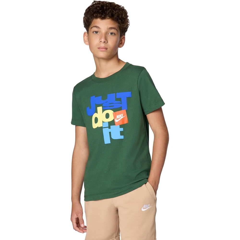 image:imageNike Big Kids Sportswear Club Just Do It Graphic TShirt  Boys and GirlsFirCf