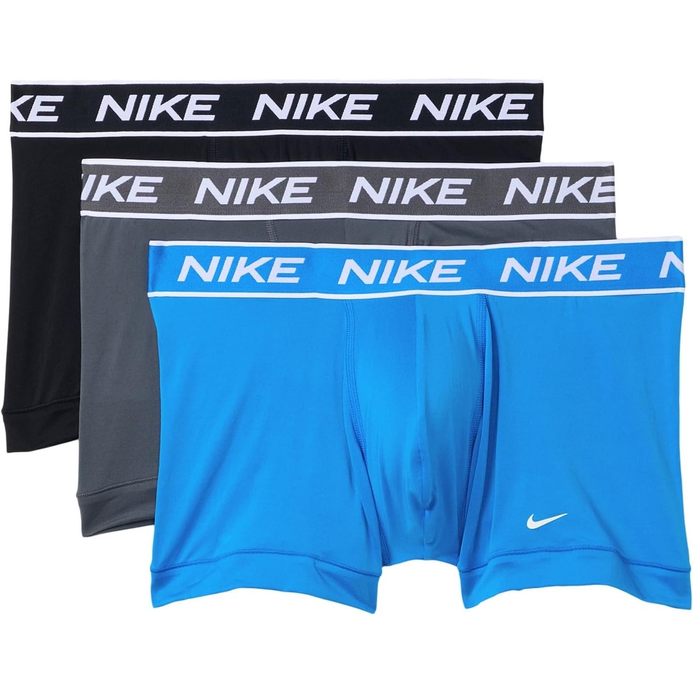 image:imageNike Mens All Day Micro Stretch Trunk Underwear 3PackPhoto BlueIron GreyBlack
