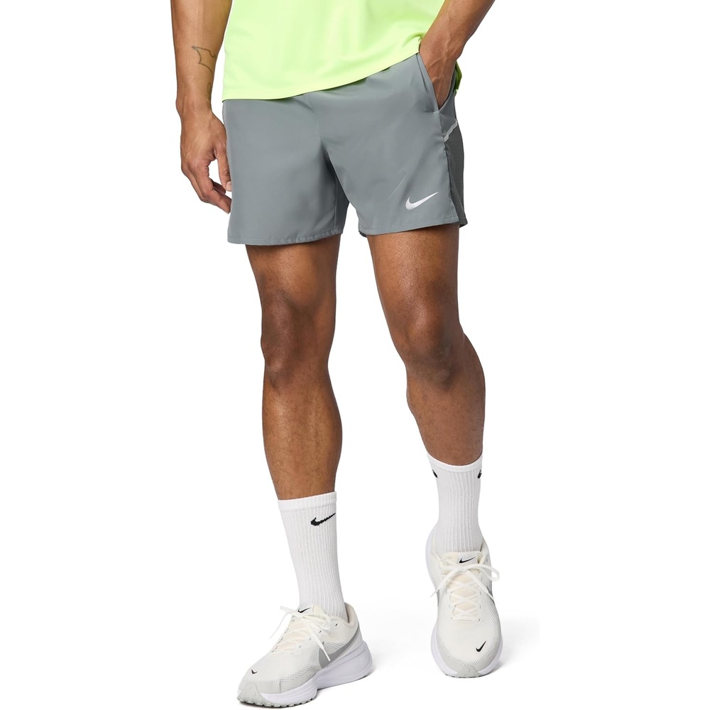 image:imageNike Mens Miler DriFIT 5 BriefLined Running ShortsSmoke GreySmoke GreyReflective Silver