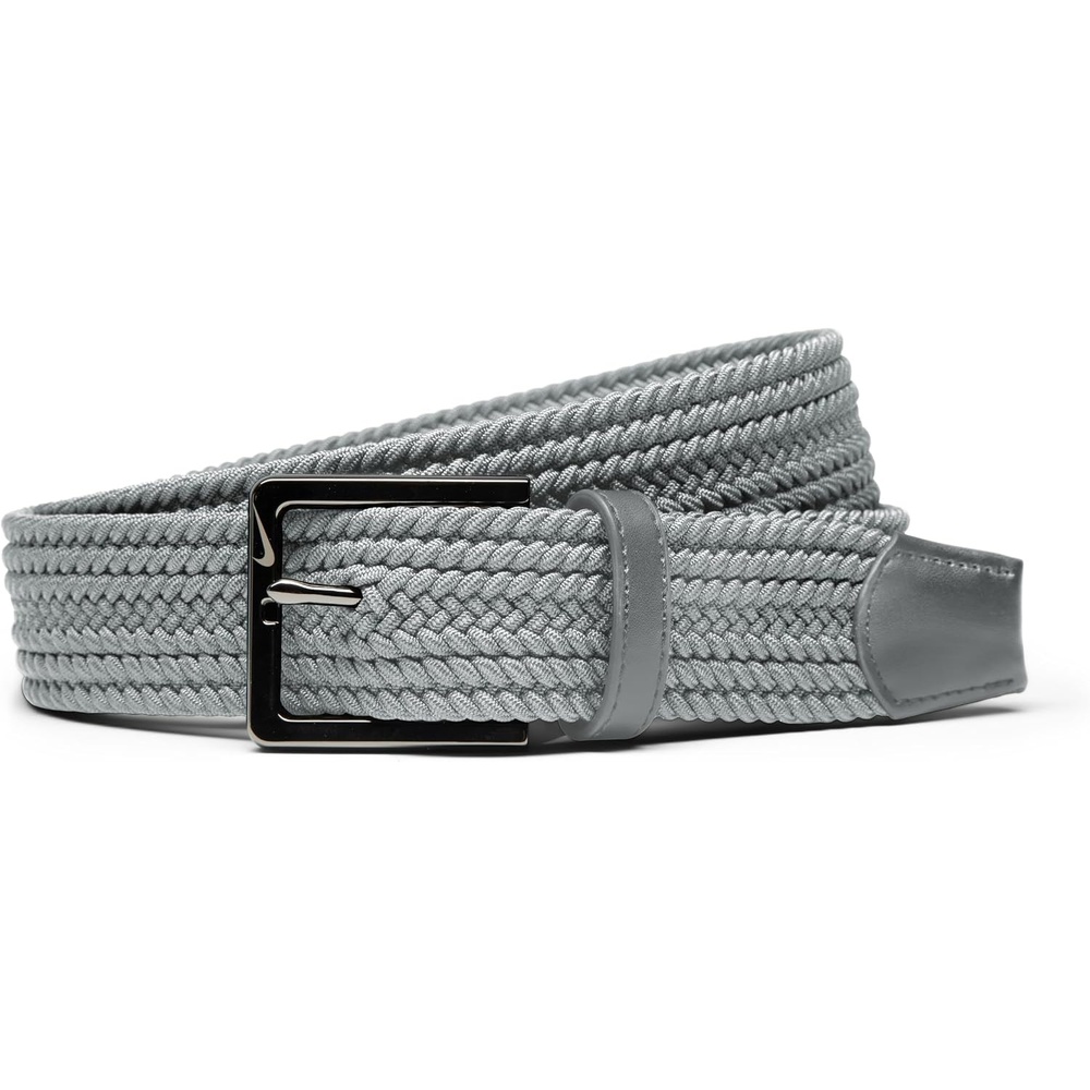 image:imageNike Mens Stretch Woven BeltLt Grey Herringbone