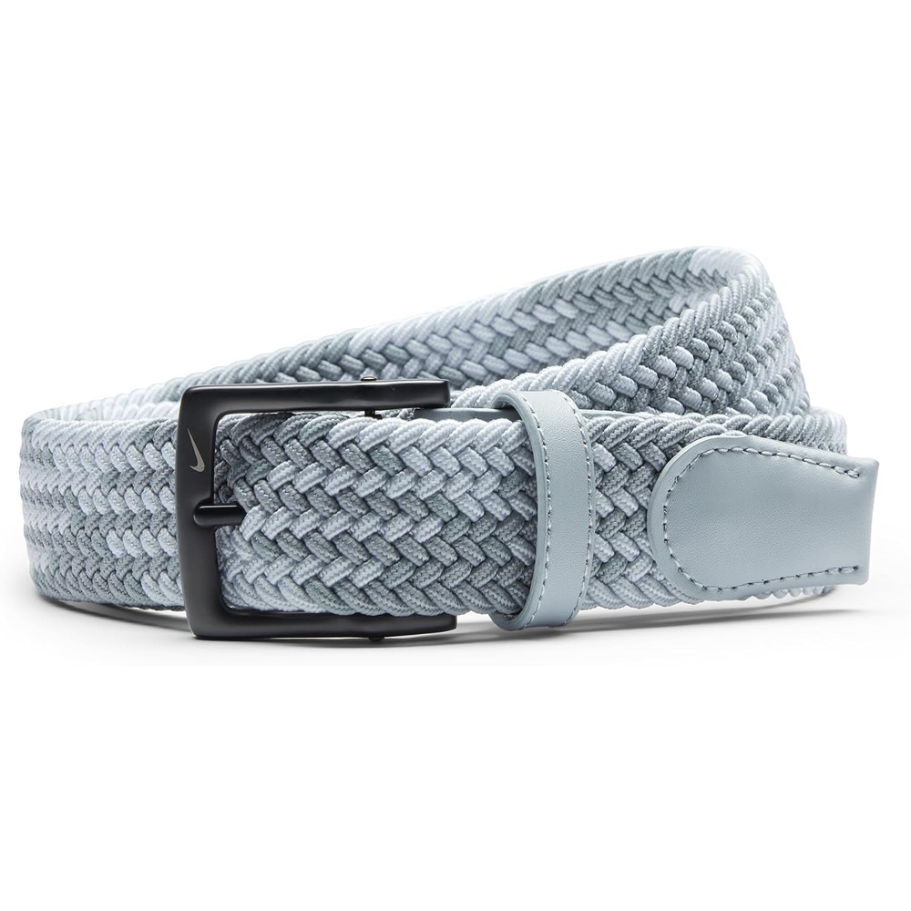 image:imageNike Mens Stretch Woven BeltLt GreyDust Diamond