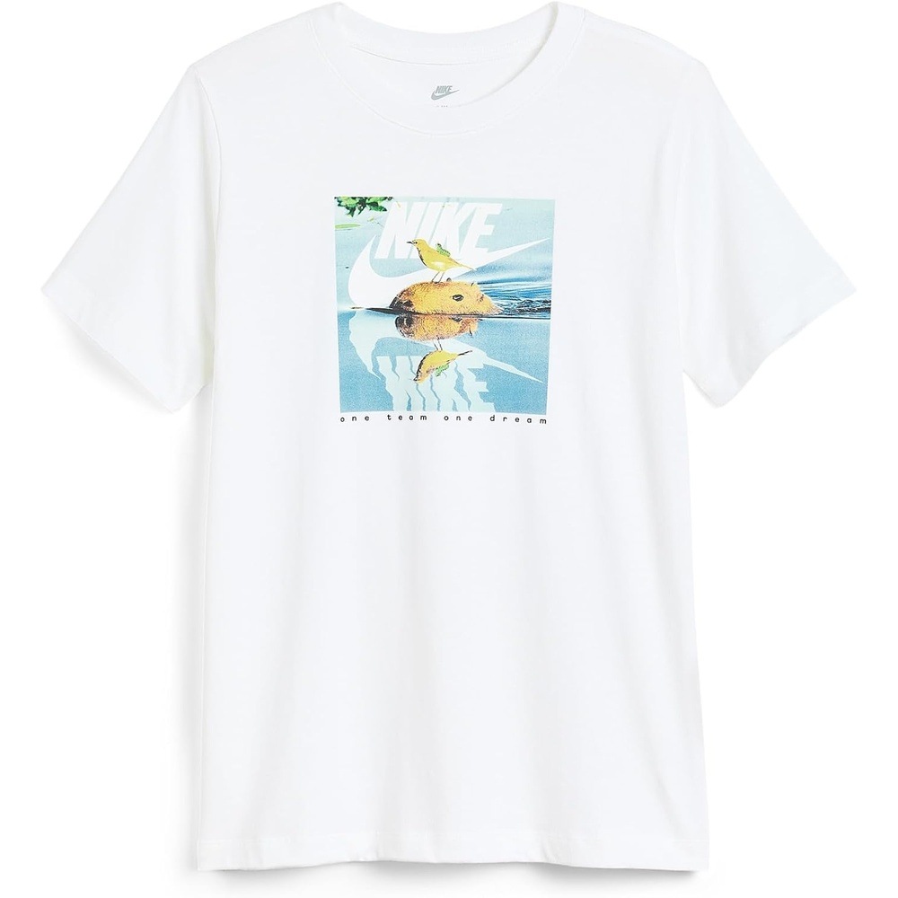 image:imageNike Unisex Big Kids Sportswear Club Photo Graphic TShirt Boys amp GirlsMammalWhite