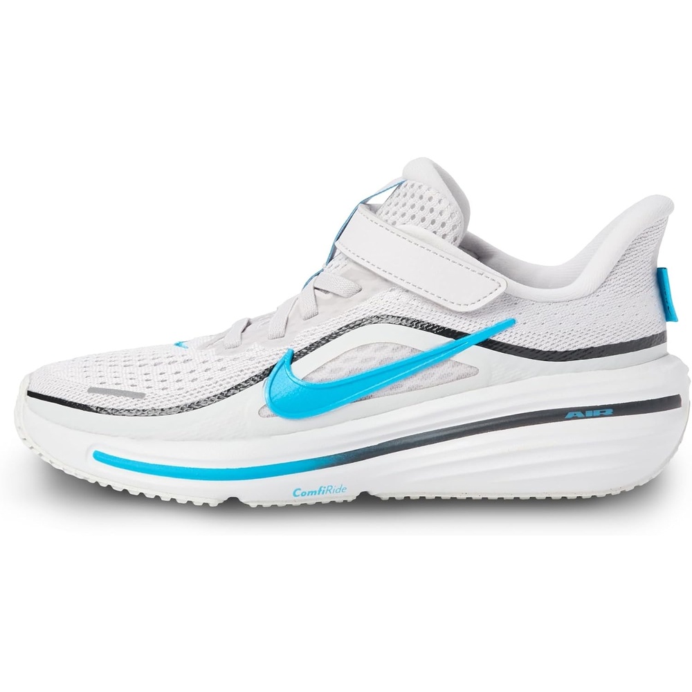 image:imageNike Unisex Kids Winflo 12 Running Shoes Boys and Girls SneakersVast GreyLight Current Blueoff White