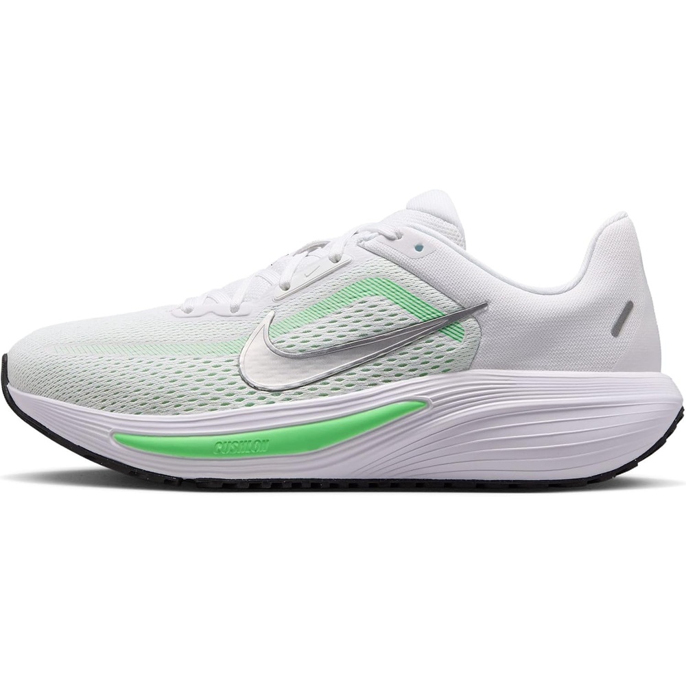 image:imageNike Womens Quest 7 Road Running ShoesWhiteMetallic Silverillusion Green