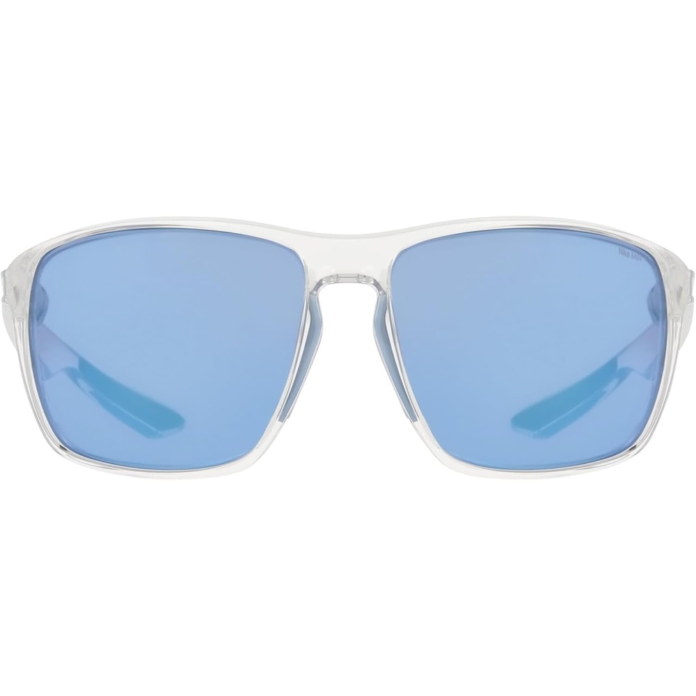 image:imageNike mens Nike Premier Zone Square SunglassesClear Ice Blue Mirror