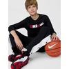 Nike Big Kids’ Club Basketball Max90 Long-Sleeve T-Shirt – Boys and Girls(Black)