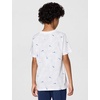 Nike Big Kids’ Sportswear Club All-Over-Print T-Shirt – Boys and Girls((Lbr)/White/Hyper Royal)