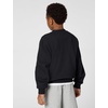 Nike Big Kids’ Sportswear Club Fleece Crew-Neck Sweatshirt – Boys and Girls(Black/White)