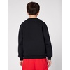 Nike Big Kids’ Sportswear Club Fleece Crew-Neck Sweatshirt – Boys and Girls(Black/White)