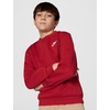 Nike Big Kids’ Sportswear Club Fleece Crew-Neck Sweatshirt – Boys and Girls(Tough Red/White)