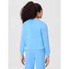 Nike Big Kids’ Sportswear Club Fleece Crew-Neck Sweatshirt – Boys and Girls(University Blue/White)