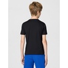 Nike Big Kids’ Sportswear Club Graphic T-Shirt Large Swoosh – Boys Girls(Black/(3d))