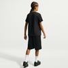 Nike Big Kids’ Sportswear Club Graphic T-Shirt Large Swoosh – Boys Girls(Black/(Alien))