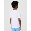 Nike Big Kids’ Sportswear Club Graphic T-Shirt Large Swoosh – Boys Girls(White/(Alien))