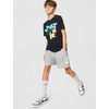 Nike Big Kids’ Sportswear Club Just Do It Graphic T-Shirt – Boys and Girls(Black/(Cf))