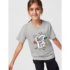 Nike Big Kids’ Sportswear Club Just Do It Graphic T-Shirt – Boys and Girls(Dark Grey Heather)