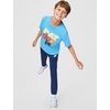 Nike Big Kids’ Sportswear Club Just Do It Graphic T-Shirt – Boys and Girls(Football Blue/(Cf))