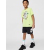Nike Big Kids’ Sportswear Club Just Do It Graphic T-Shirt – Boys and Girls(Light Liquid Lime)