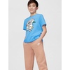 Nike Big Kids’ Sportswear Club Just Do It Graphic T-Shirt – Boys and Girls(University Blue)