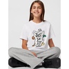 Nike Big Kids’ Sportswear Club Just Do It Graphic T-Shirt – Boys and Girls(White)