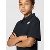 Nike Big Kids’ Sportswear Club Knit Short-Sleeve Polo Shirt – Boys & Girls(Black/White)