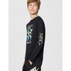Nike Big Kids’ Sportswear Club Spooky Long-Sleeve T-Shirt – Boys and Girls(Black)