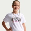 Nike Girls’ Sportswear Boxy Bear T-Shirt(White/(Aop))