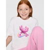 Nike Girls’ Sportswear Boxy Bear T-Shirt(White/(Photo))