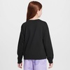 Nike Girls’ Sportswear Essential Long-Sleeve T-Shirt(Black)