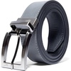 Nike Men’s Core Reversible Belt(Dark Grey/Black  Pebble Grain)