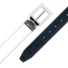 Nike Men’s Core Reversible Belt(White/Black  Pebble Grain)