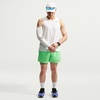 Nike Men’s Miler Dri-FIT 5″ Brief-Lined Running Shorts(Illusion Green/Reflective Silver)