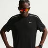 Nike Men’s Miler Dri-Fit UV Short-Sleeve Running Top(Black/Reflective Silver)
