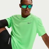 Nike Men’s Miler Dri-Fit UV Short-Sleeve Running Top(Illusion Green/Reflective Silver)