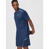 Nike Men’s Miler Dri-Fit UV Short-Sleeve Running Top(Midnight Navy/Reflective Silver)