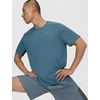 Nike Men’s Miler Dri-Fit UV Short-Sleeve Running Top(Mineral Slate/Reflective Silver)