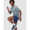 Nike Men’s Miler Dri-Fit UV Short-Sleeve Running Top(Smoke Grey/Reflective Silver)