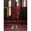 Nike Men’s Miler Dri-Fit UV Short-Sleeve Running Top(Tough Red/Mystic Dates/Reflective Silver)