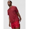 Nike Men’s Miler Dri-Fit UV Short-Sleeve Running Top(Tough Red/Mystic Dates/Reflective Silver)