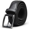 Nike Men’s Stretch Woven Belt(Black Herringbone)
