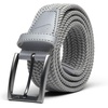 Nike Men’s Stretch Woven Belt(Lt. Grey Herringbone)