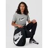 Nike Unisex Adult Classics Heritage Sweep Backpack | Mens and Womens(Black/Black/White)