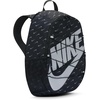 Nike Unisex Adult Classics Heritage Sweep Backpack | Mens and Womens(Black/Black/Wolf Grey)